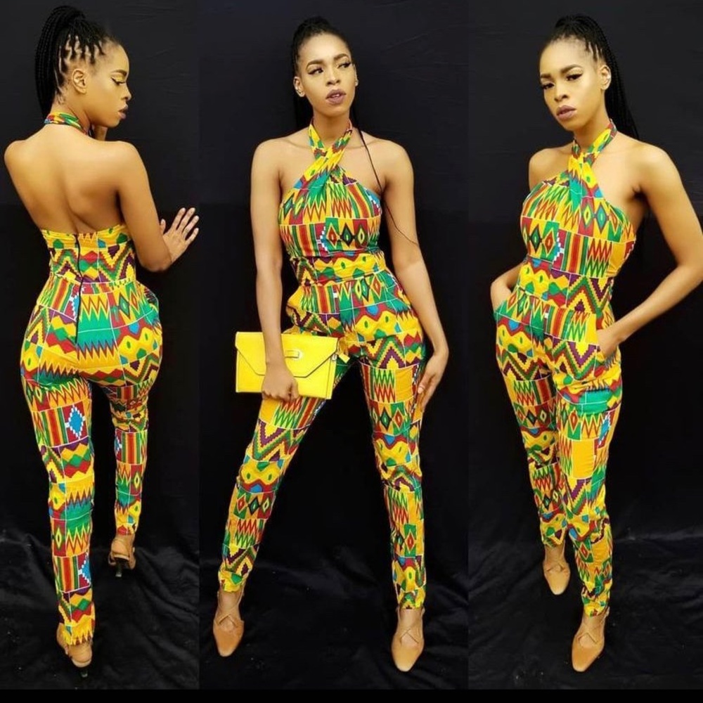 Ghana Ankara Jumpsuit, size L